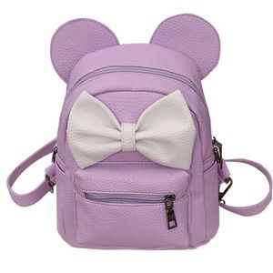 Disney Mickey Mouse Purple and White Backpack